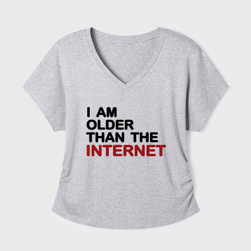 I Am Older Than The Internet Geek Dolman Sleeve V-Neck Shirt