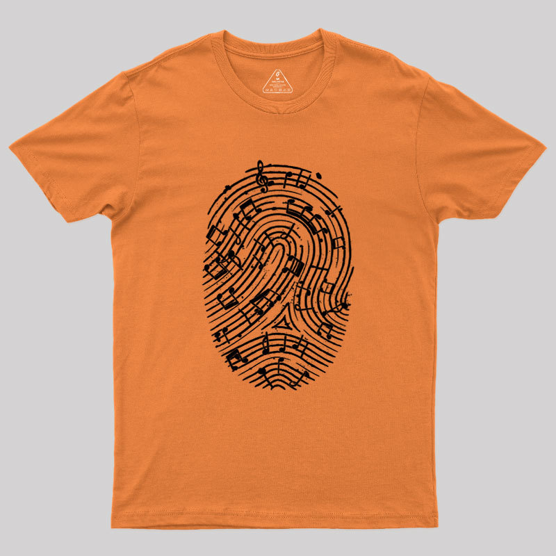 Musical Fingerprint Geek T-Shirt