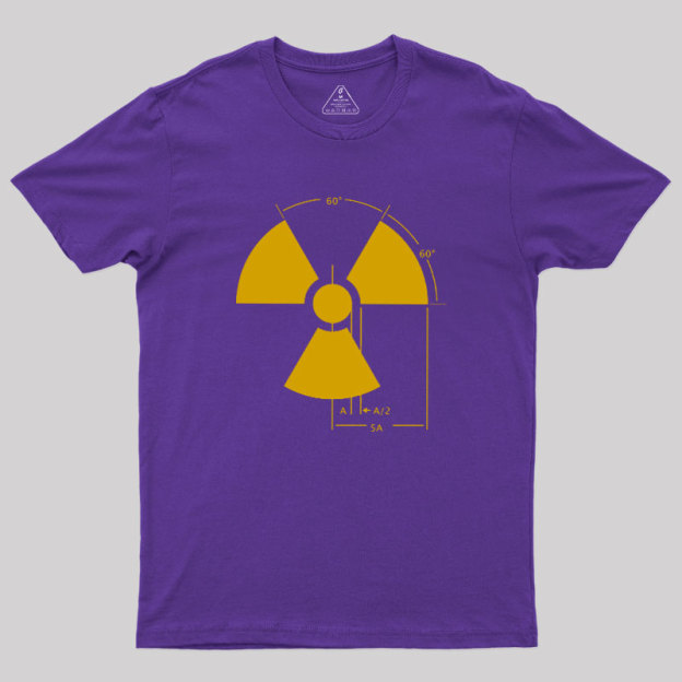 Warning Radiation Sign Geek T-Shirt