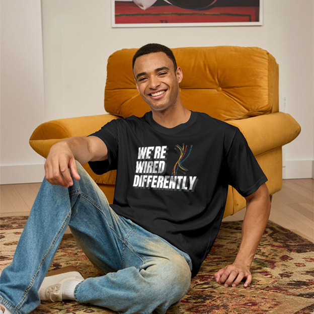 We're Wired Differently Geek T-Shirt