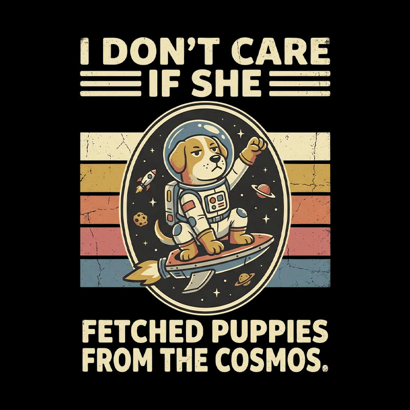 Astronaut Pup Geek T-Shirt