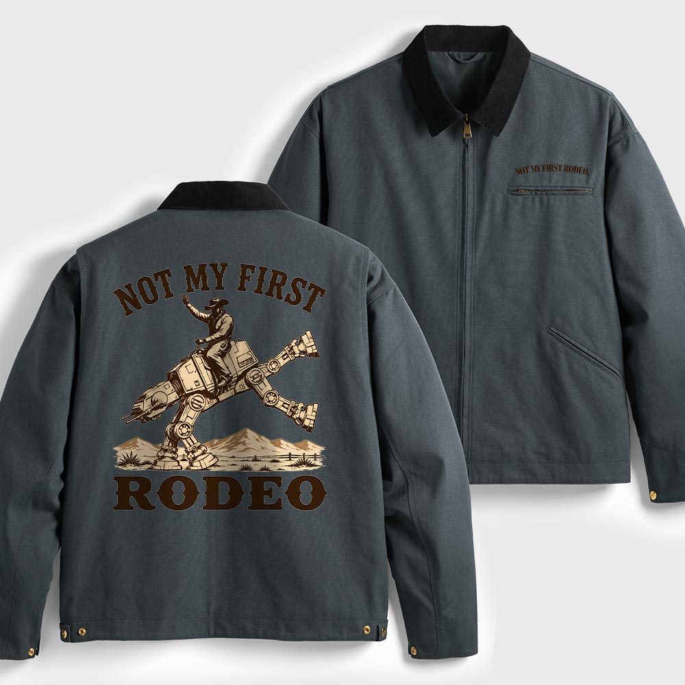 Not My First Rodeo Geek Canvas Work Jackets