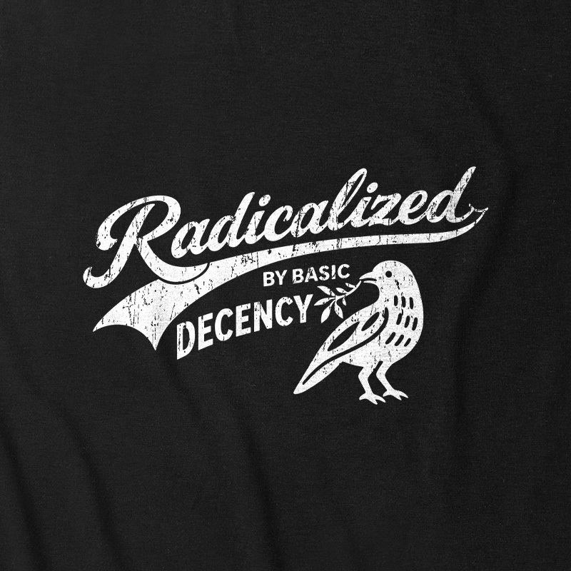 Radicalized By Basic Decency Ultra Soft Heather Tank