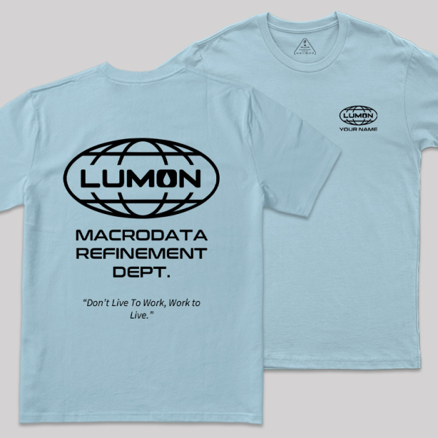 Personalized Lumon Scifi Front and Back Printing Geek T-Shirt