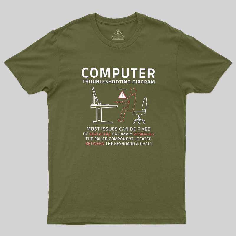 Between the Keyboard Chair Geek T-Shirt