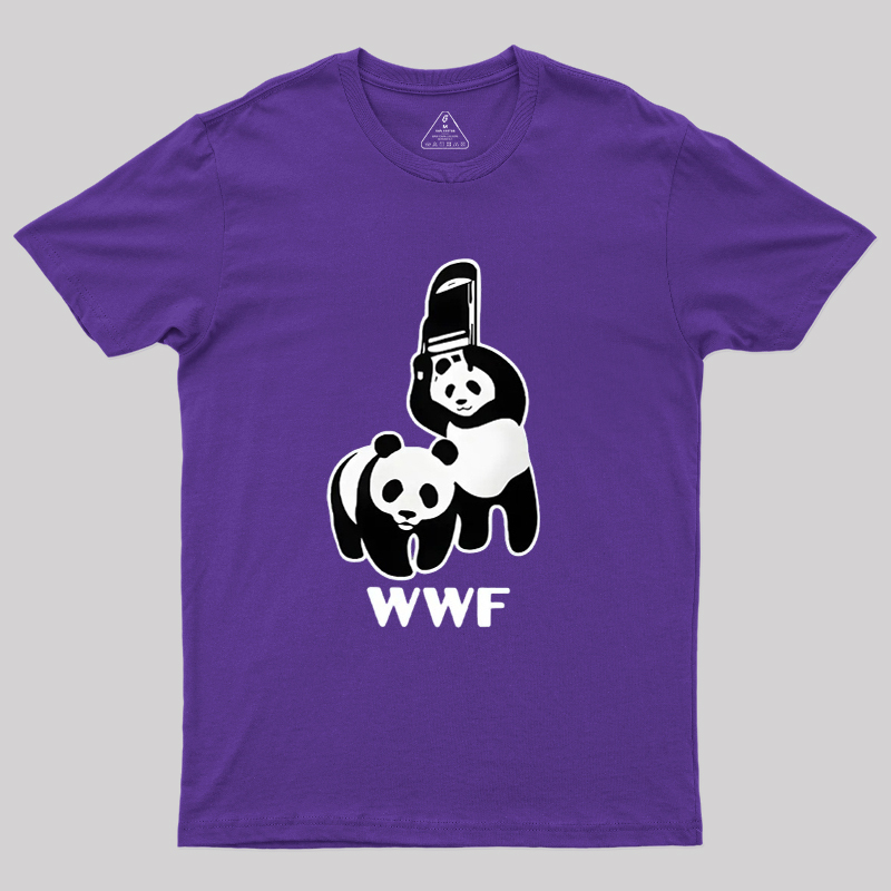 WWF Parody Pandas Geek T-Shirt