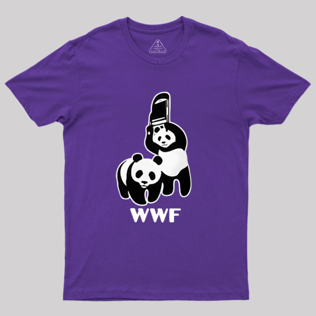 WWF Parody Pandas Geek T-Shirt