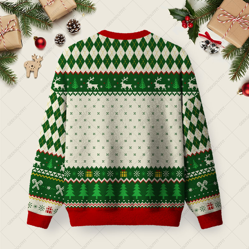 Classically Trained Ugly Christmas Fuzzy Fleece Sweatshirt