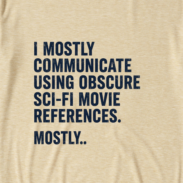 Sci-Fi Movie Reference Ultra Soft Heather Tee