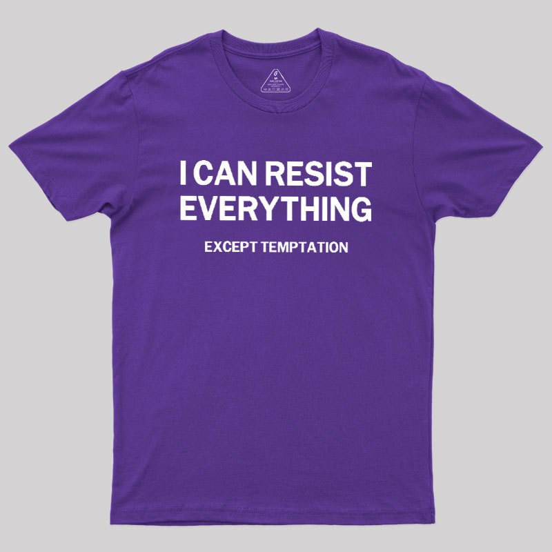 Except Temptation Geek T-Shirt