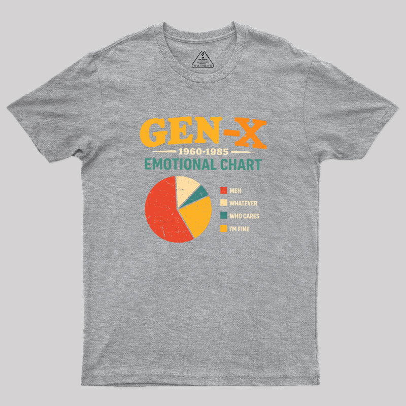 Gen?X Emotional Chart Geek T-Shirt