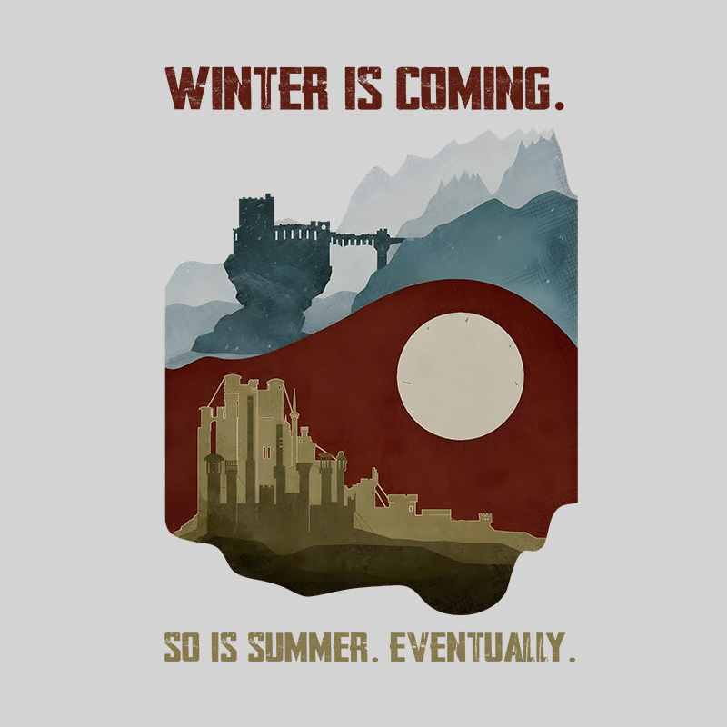 Winter's Coming Summer's Coming Geek T-Shirt