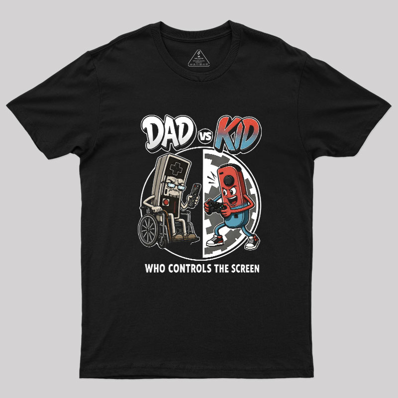 Who Controls The Screen Geek T-Shirt