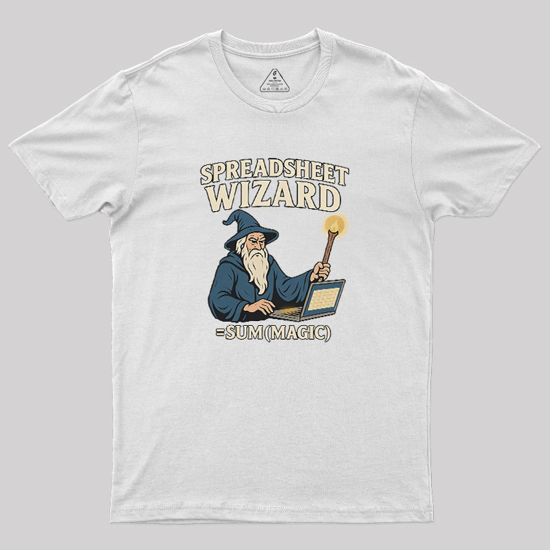 Spreadsheet Wizard Geek T-Shirt