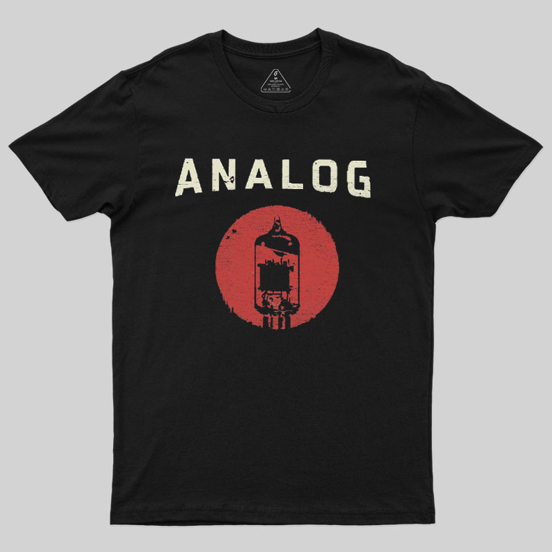 Vacuum Tube Analog Distressed Geek T-Shirt