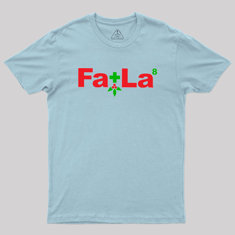 Fa La Equation Christmas Geek T-Shirt