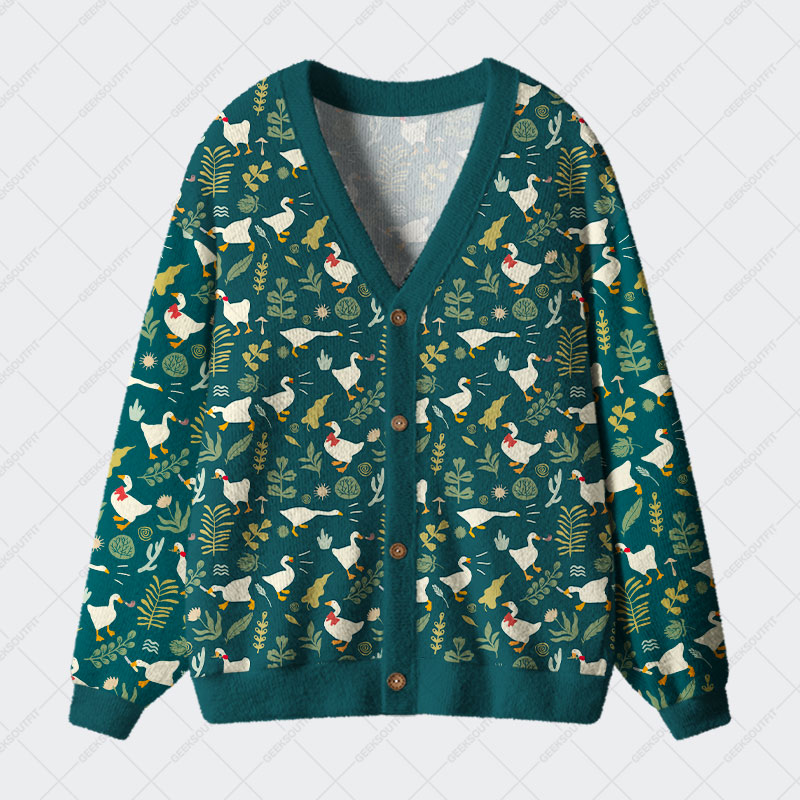 Untitled Goose Geek Ugly Cardigan Sweaters 