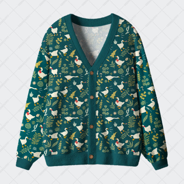 Untitled Goose Geek Ugly Cardigan Sweaters 