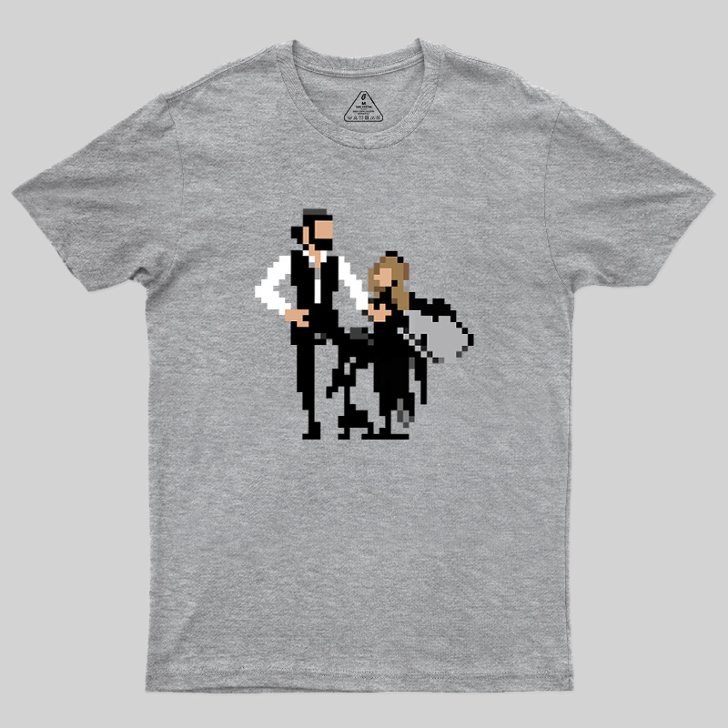 Pixel Rumors Fleet Rock Duo Graphic Geek T-Shirt
