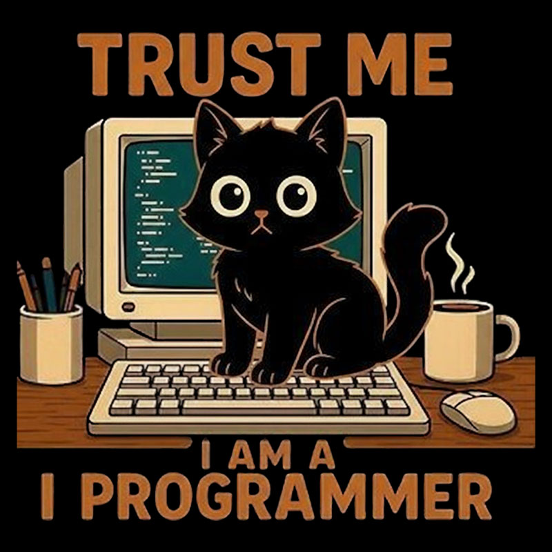 Programmer Cat Geek T-Shirt