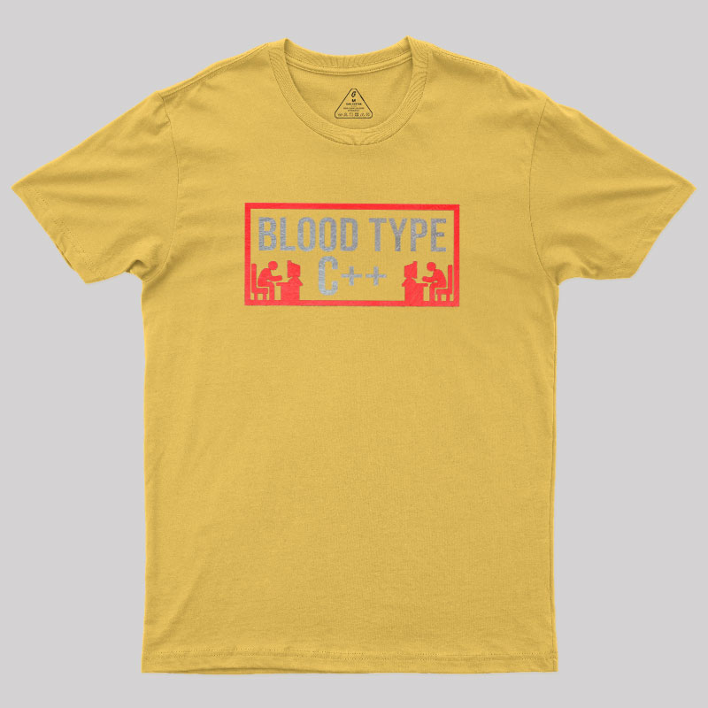 Blood Type C++ Geek T-Shirt