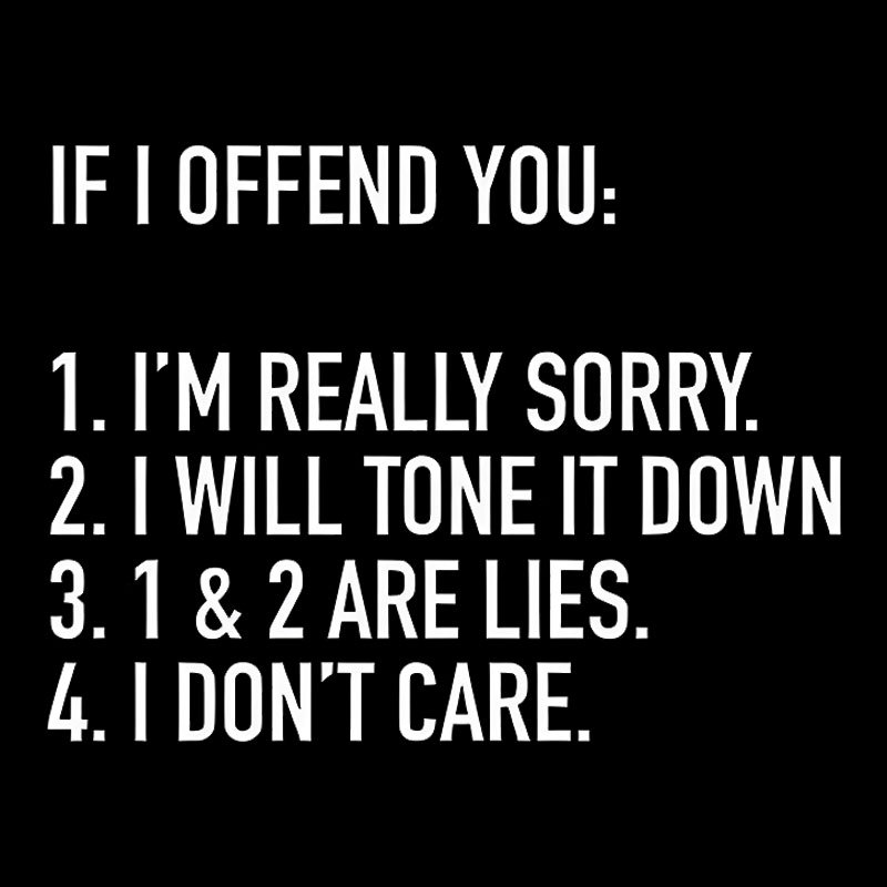 IF I OFFEND YOU Geek T-Shirt