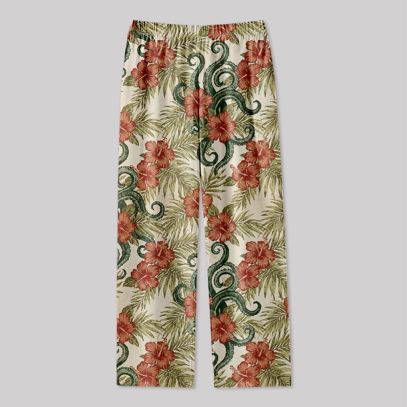 Tropical Snake Geek Loungewear Pants