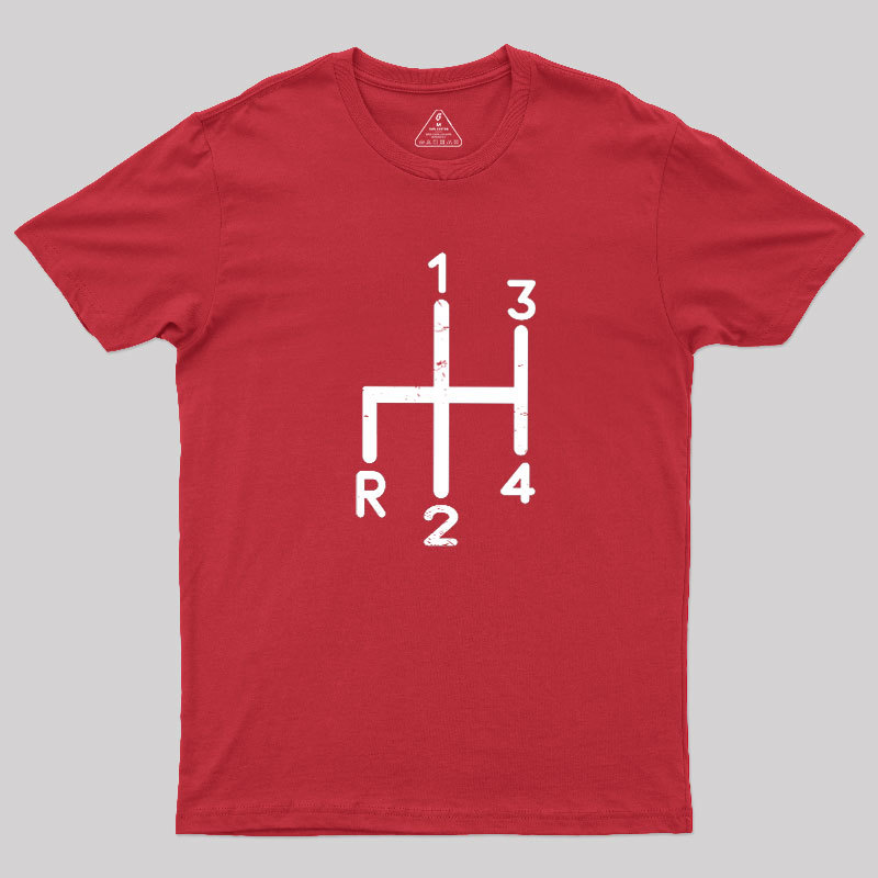 Classic Car Gearstick Geek T-Shirt