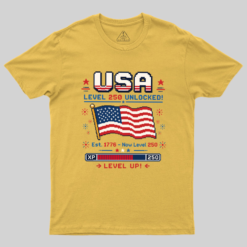 USA Level Up Geek T-Shirt