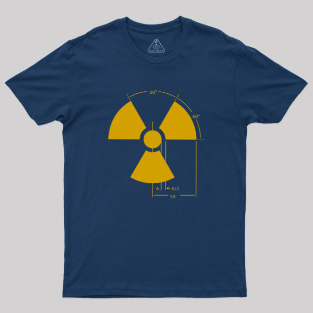 Warning Radiation Sign Geek T-Shirt