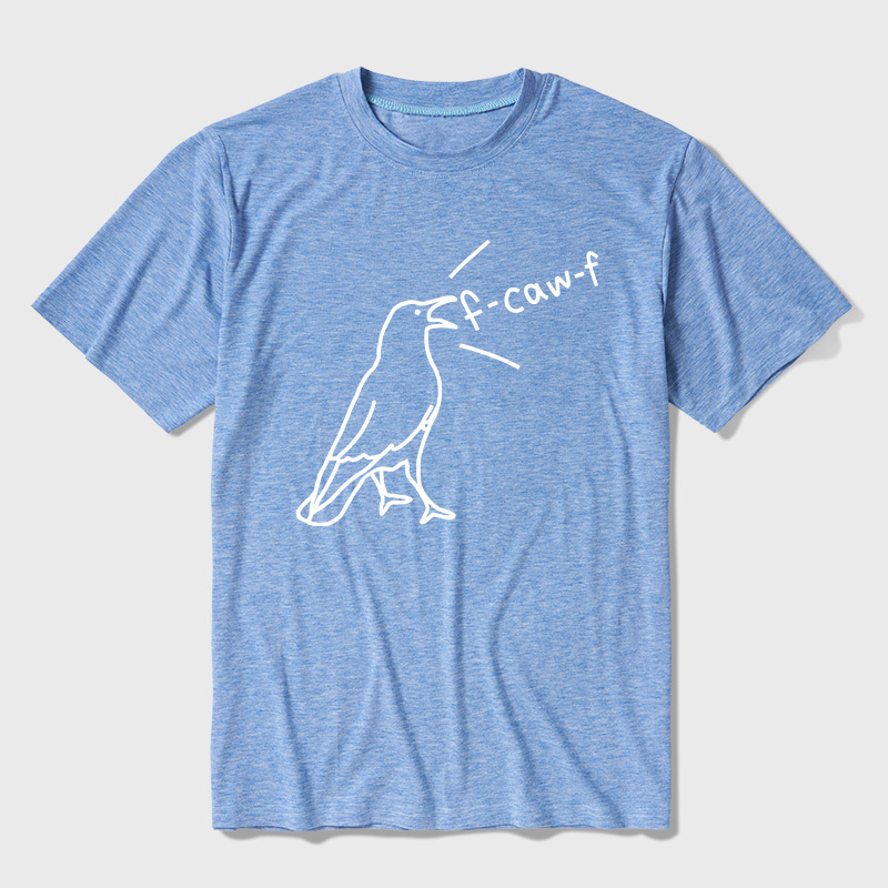 Funny Crow Sarcastic Bird Ultra Soft Heather Tees