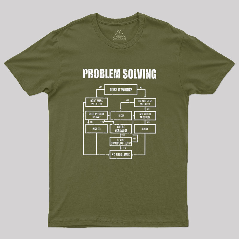 Men Problem Solving Geek T-Shirt
