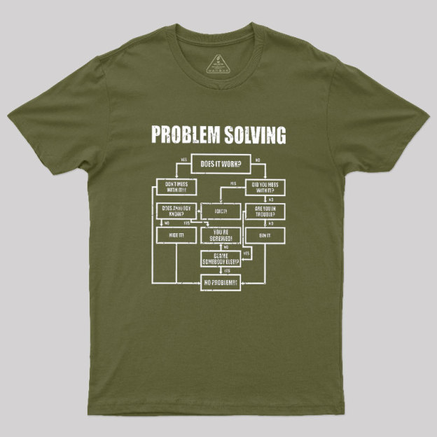 Men Problem Solving Geek T-Shirt