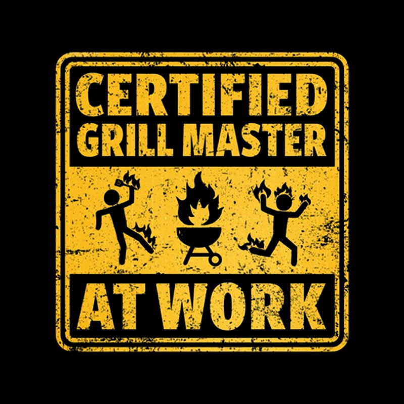 Certified Grill Master At Work Geek T-Shirt