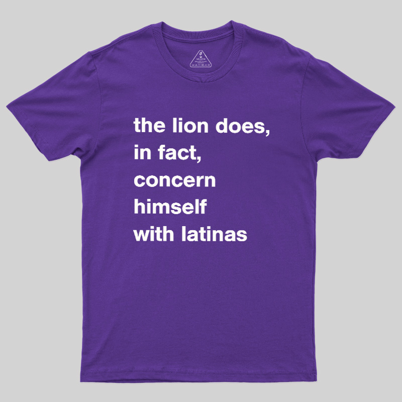 A Lion Doesn'T Concern Himself With The Opinions Of Sheep Geek T-Shirt
