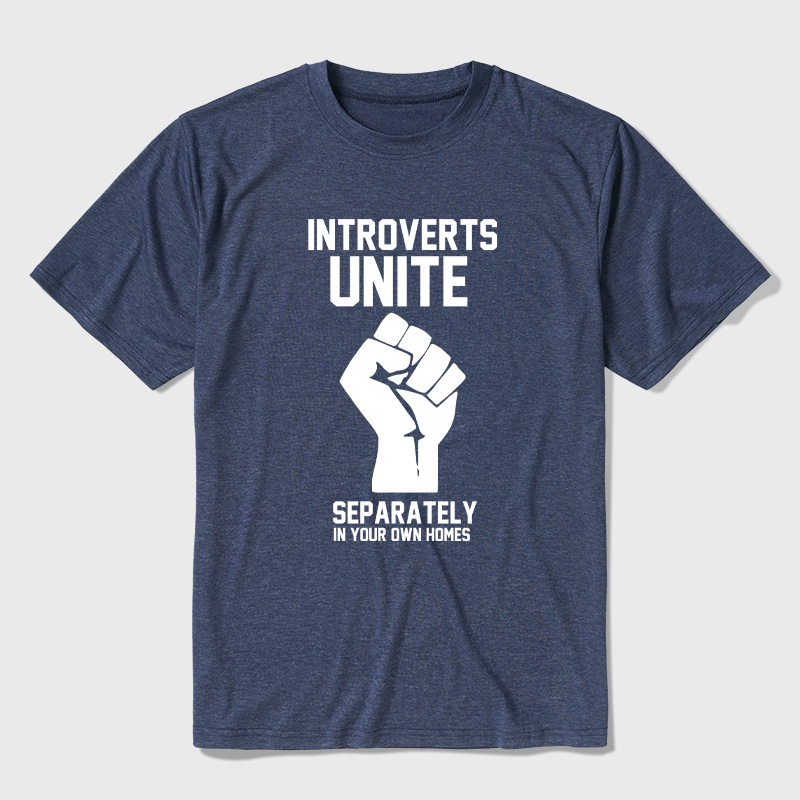 Introverts Unite Ultra Soft Heather Tee