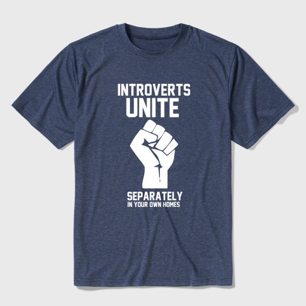 Introverts Unite Ultra Soft Heather Tee