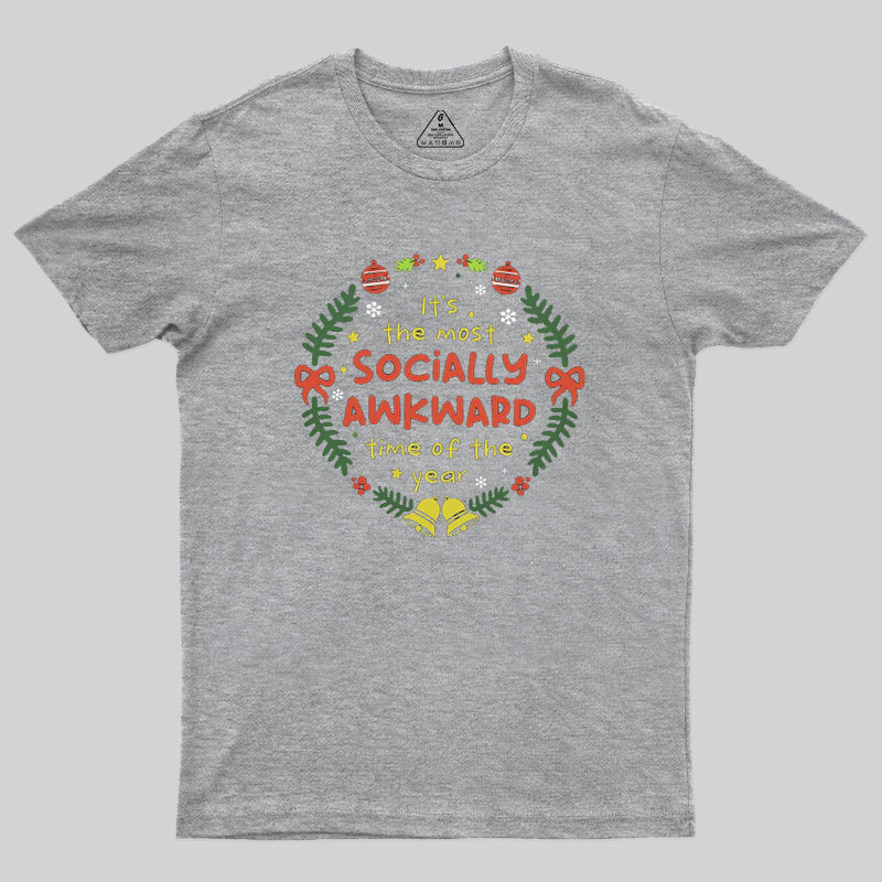 Socially Awkward Christmas Geek T-Shirt