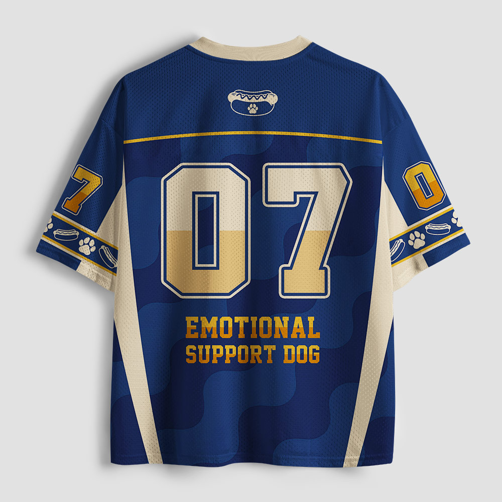 Emotional Support Dog Geek Mesh Jersey