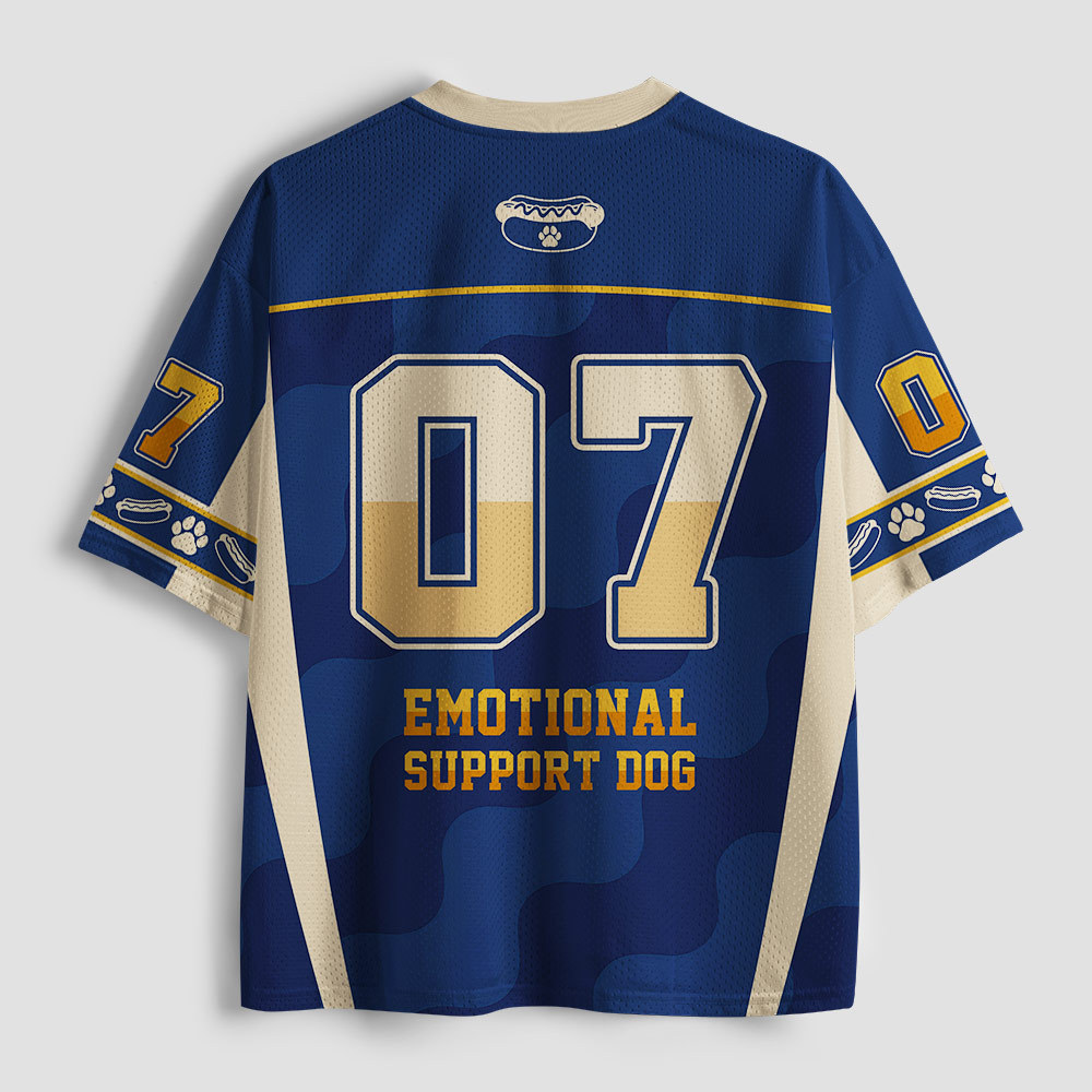 Emotional Support Dog Geek Mesh Jersey