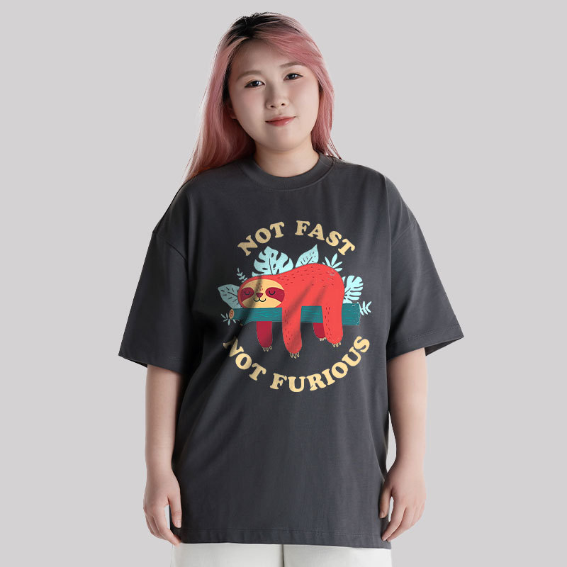 Not Fast, Not Furious Unisex Oversized T-shirt