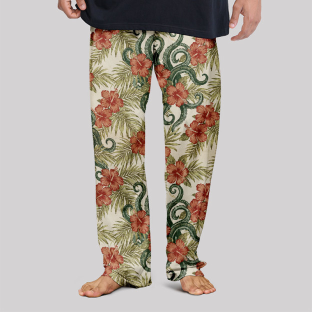 Tropical Snake Geek Loungewear Pants