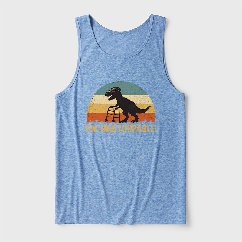 I'm Unstoppable Ultra Soft Heather Tank