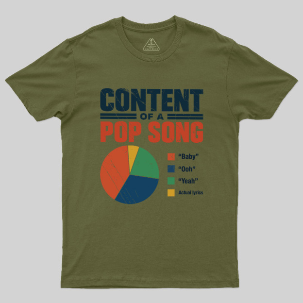 Content Of A Pop Song Geek T-Shirt