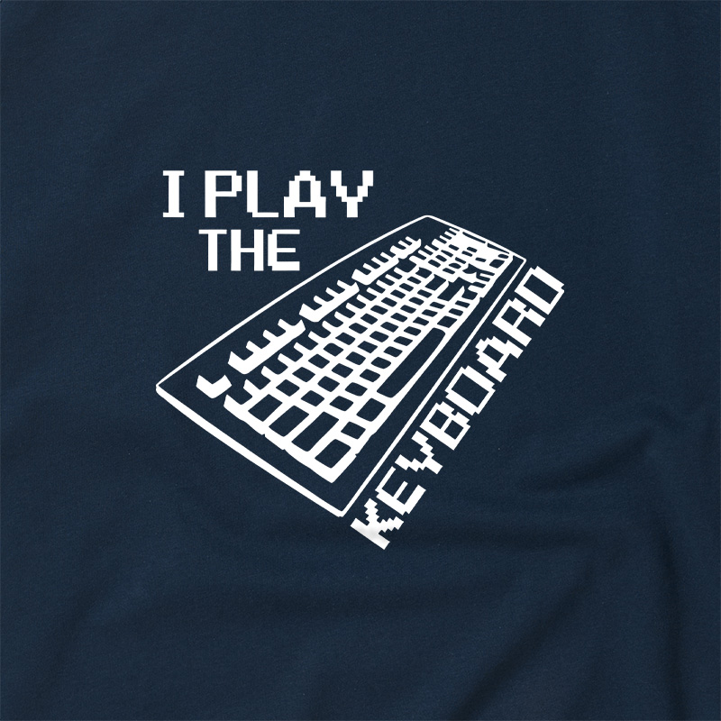 I Play The Keyboard Geek Retro Raglan T-Shirt