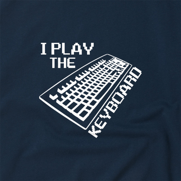 I Play The Keyboard Geek Retro Raglan T-Shirt