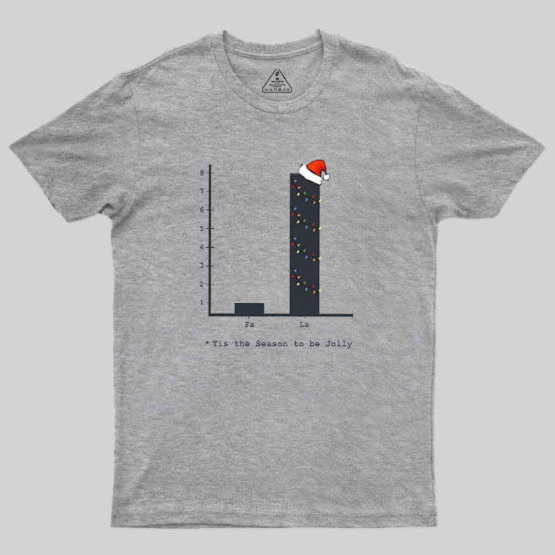 Christmas Carol Math Bar Graph Baseball ? Geek T-Shirt