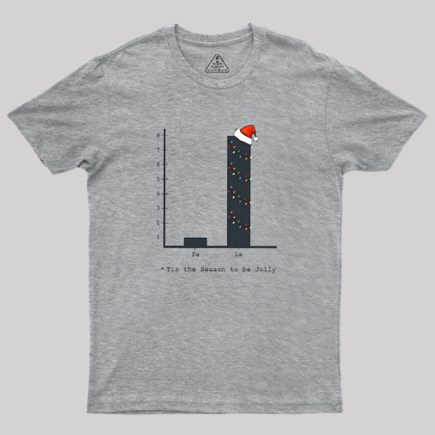 Christmas Carol Math Bar Graph Baseball ? Geek T-Shirt