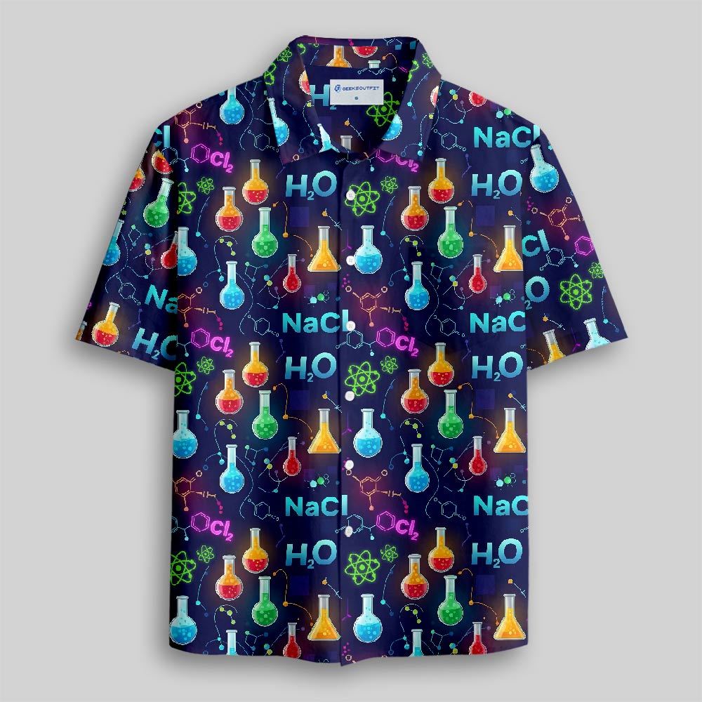 Chemistry Night Delight Button Up Pocket Shirt
