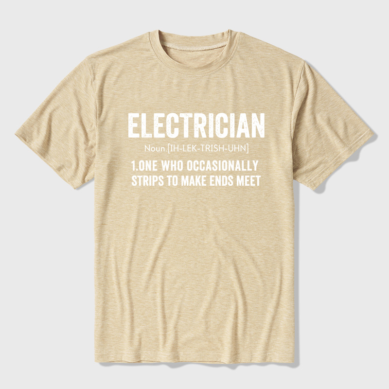 Electrical Engineer Technician Funny Definition Ultra Soft Heather Tee